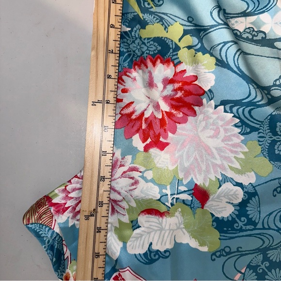 N by Natori Sakura Satin Pajama Set Sz 2X Mandarin Collar Excellent Condition - Picture 14 of 16